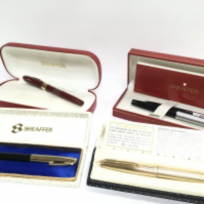 Vintage boxed pens including Sheaffer & Parker. Postage category B