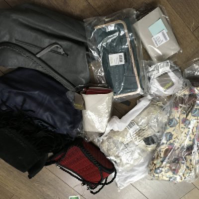 A collection of various handbags including Hotter purses