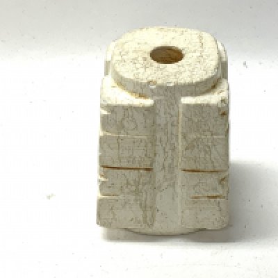 A Chinese archaic form jade Kong. 6cm.