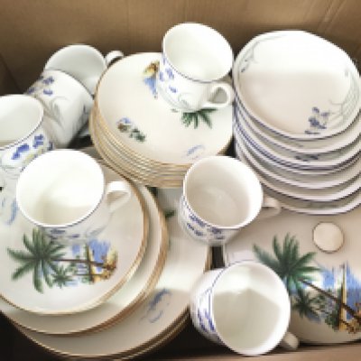 A Royal Doulton Minerva set and a mid 20th century design Nestor Vellum pattern design dinner service. This lot cannot be posted. NO RESERVE