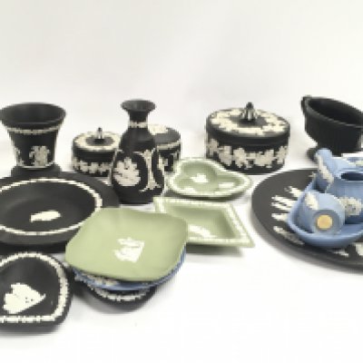 A Collection of Wedgwood items including dishes, vases, containers etc. this lot cannot be posted