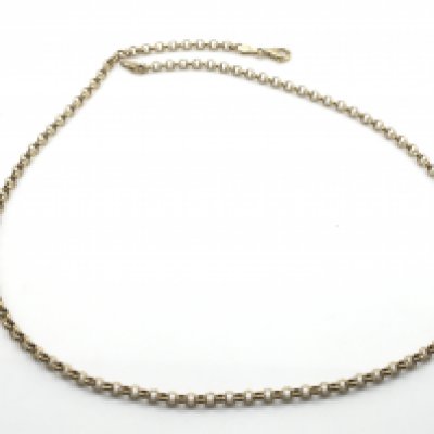A 9ct gold belcher chain. 14.4g and 50cm long. Postage A