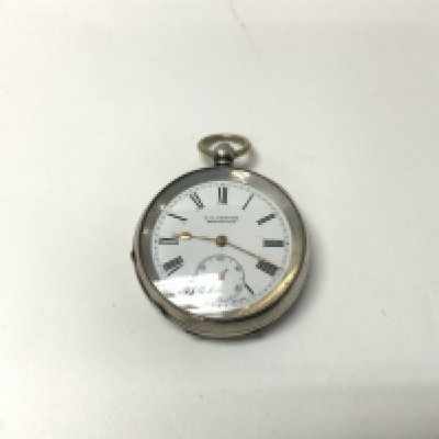 A gents J.G.Graves silver pocket watch, seen working.