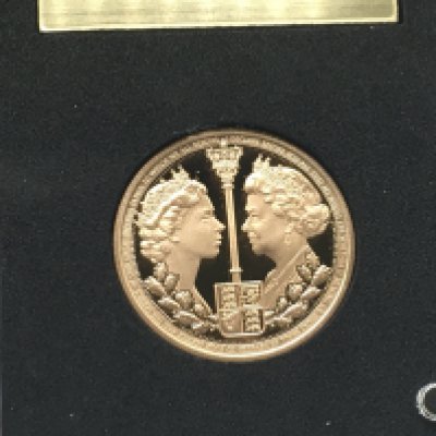 A 2022 Gibraltar full gold proof sovereign. Postage B