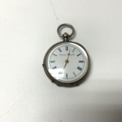 A camerer kuss & co silver pocket watch,seen working.