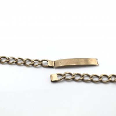 A 9ct gold ID bracelet A/F. 19.41g Postage A