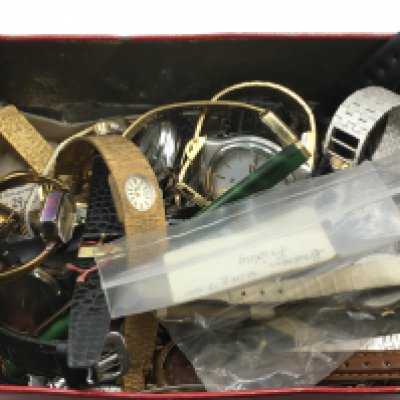A collection of vintage watches including Rotary, Excalibur, Seiko etc. This lot cannot be posted