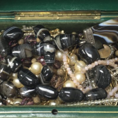 A collection of costume jewellery including necklaces and bracelets etc. Postage category B