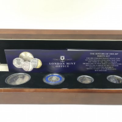 A cased collection, The History Of The 20p Rarity Set. Postage category B