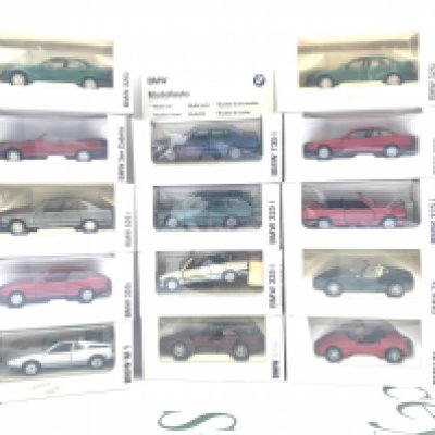A Collection Of Boxed Gamma Dealer BMW Diecast Cars 1/43 Scale.