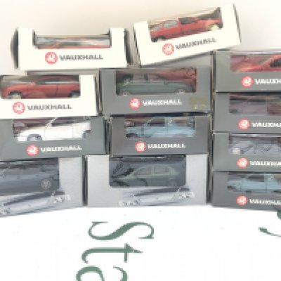 A Collection Of Boxed Vauxhall Dealers Diecast Cars By Gamma And Schuco.