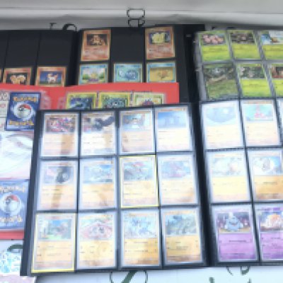 A Box Containing Mostly Modern Pok̩mon Cards.