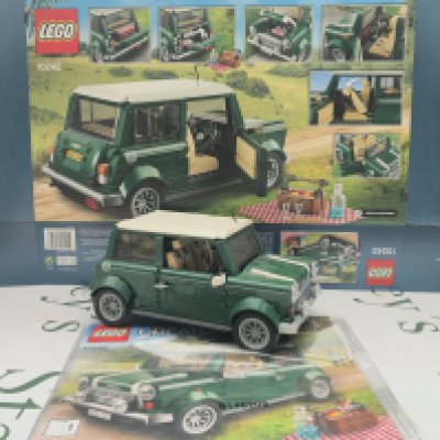 A Lego Mini Cooper #10242 With Box And Manual. Appears Complete. This Lot Cannot Be Posted In House. (2).