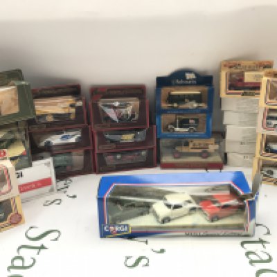 A Box Containing Matchbox Models Of Yesteryear. Lledo Days Gone And Other Playworn Diecast. No Reserve.