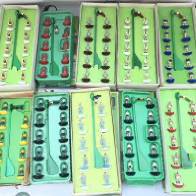 A Collection Of 23 Subbuteo Teams And Some Accessories and Pitch. (2).