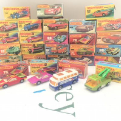 A Large Collection Of Boxed Matchbox Superfast Diecast.