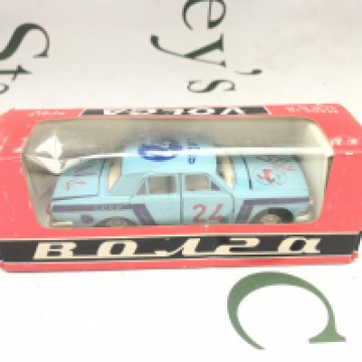 A Boxed Russian 1/43 Scale GAZ Volga Rally Sports Car.