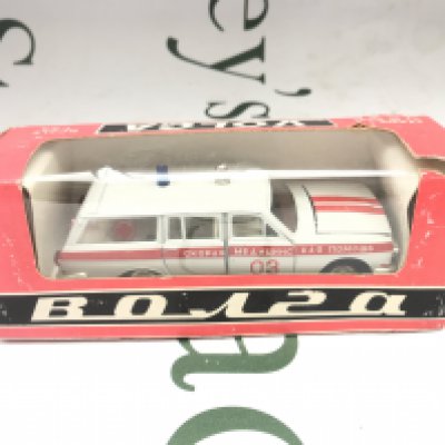 A Boxed Russian 1/43 Scale GAZ Volga Ambulance.