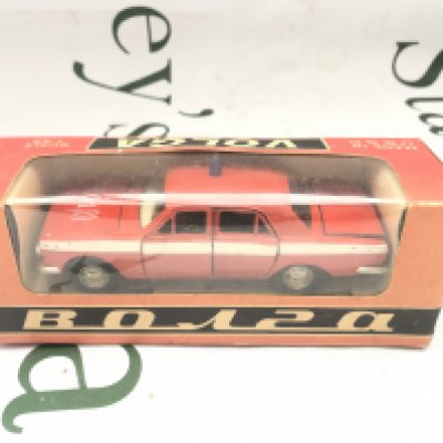 A Boxed Russian 1/43 Scale GAZ Volga Police Car.