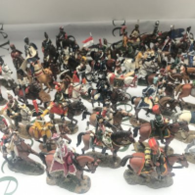 2 Boxes Containing Delprado Figures. Some Mounted.