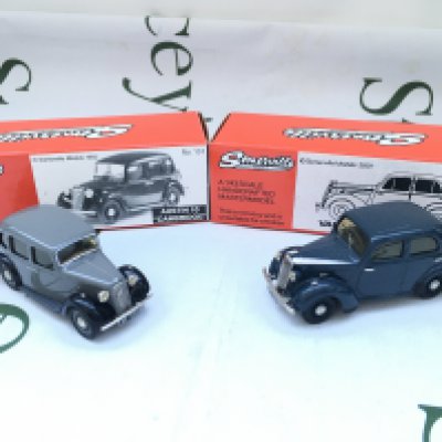 2 X Boxed Somerville Models 1/43 Scale A Austin 10 #131 And A 1939 Vauxhall 10 H-Type #152A.