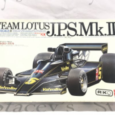 A Boxed And Complete Tamiya Team Lotus J.P.S. MK.III Car Model Kit. 1/12 Scale.
