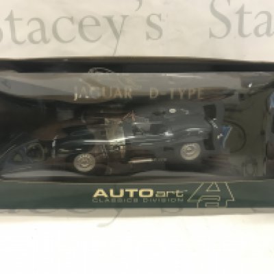 A Boxed Autoart 1/18 Scale Of A Jaguar D-Type.