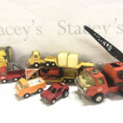 A Collection Of Various Vintage Tonka Toys. Some Boxed. Including A Car Carrier.