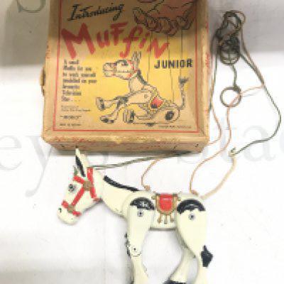 A Boxed Moko Muffin The Mule Puppet.