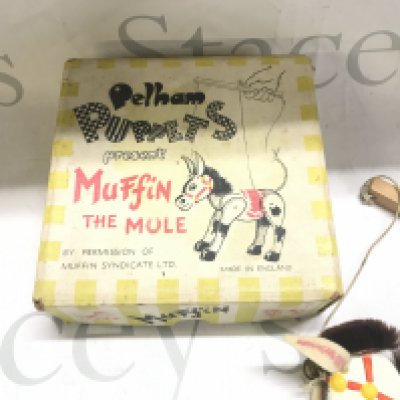 A Boxed Pelham Puppet Of Muffin The Mule.