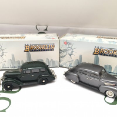 2 X Boxed 1/43 Scale Brooklin Collection Diecast. A 1938 Lincoln Zephyr #BRK.106And A 1936 Hudson Terraplane #BRK.102.