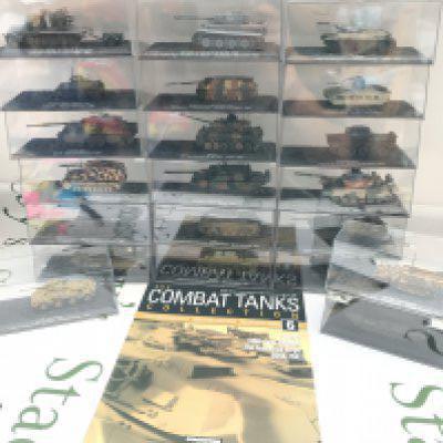 A Collection Of DeAGOSTINI The Combat Tanks Magazine With Models And Stands.Approximately 70 Issues. (3)