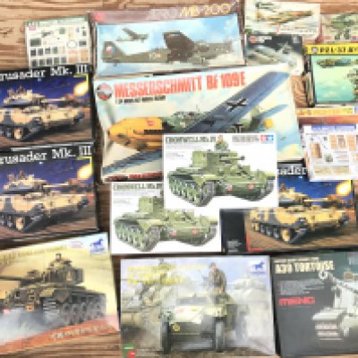 A Collection Of Boxed Plastic Model Kits. No Reserve. (the Messerschmitt has been part built)