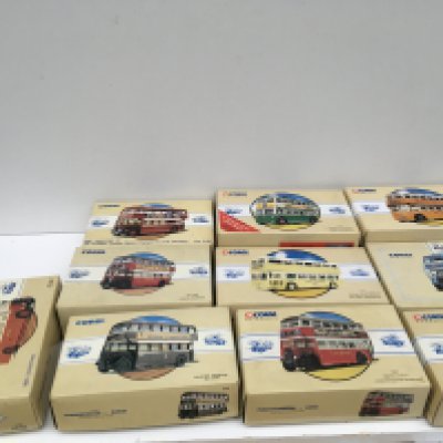 A collection of 10 boxed Corgi classics featuring double decker buses includes limited editions with COA. No reserve