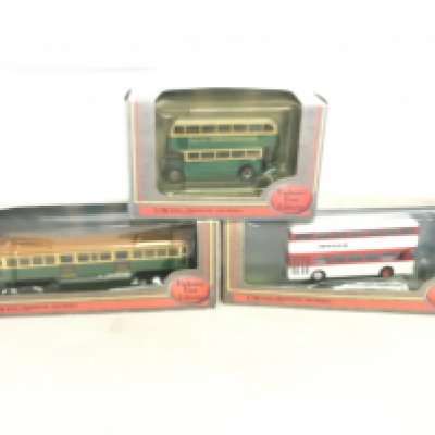 A box containing various model busses to include Limited First Editions and Trux. No Reserve.