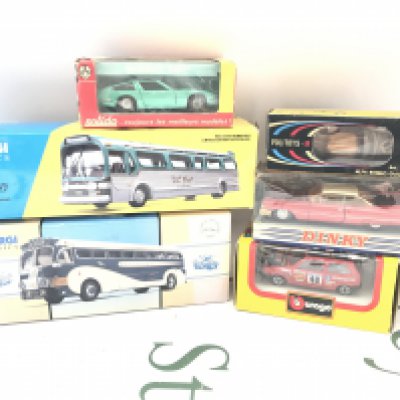 A Box Containing Boxed And Loose Diecast Including Empty Boxes. No Reserve.