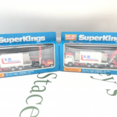 2 X Boxed Matchbox SuperKings Pallet Trucks # K-34. No Reserve.