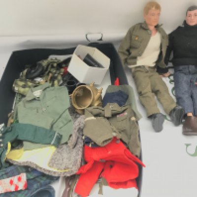 2 X Vintage Action Men With Accessories.