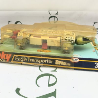 A Boxed Dinky Toys Space 1999 Eagle Transporter #359. Damage To Plastic Cover.