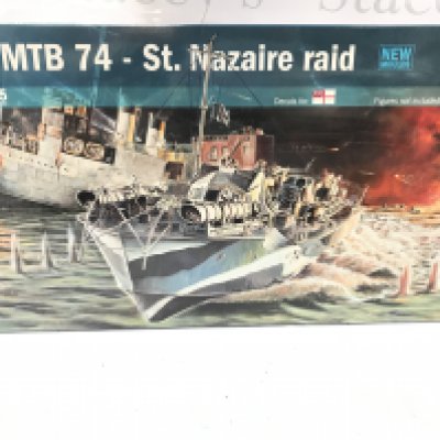 A Boxed Italeri Vosper MTB-St. Nazaire Raid Model Kit 1/35 Scale. #5619. No Reserve.