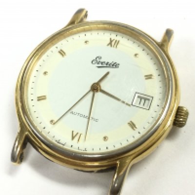 An Everite automatic 25 jewel watch, seen working. postage category A
