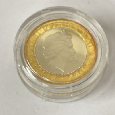 2001 Piedfort 2.00 coin. Postage category A.