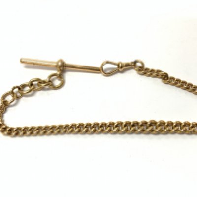 18ct gold watch chain/bracelet. Approximately 27.65g. Approximately 22CM. Postage category A.