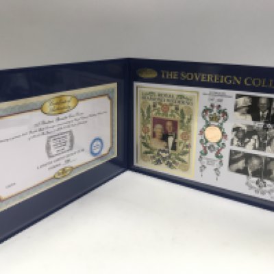 A royal wedding sovereign stamp collection.