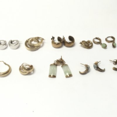 A collection of 10 pairs of assorted earrings. 24g Postage A