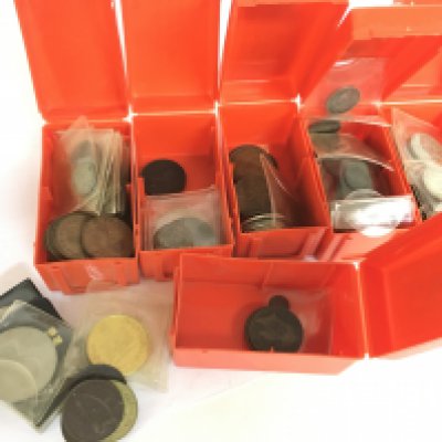 A collection of various pennies and other coins including various including George III, VI & Victorian examples, silver late 19th century Peoples Palace Agricultural Medal etc. Postage category C