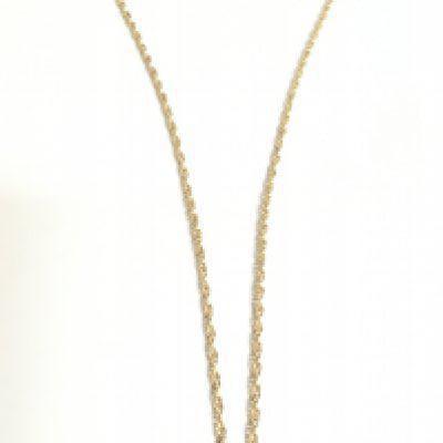 A 9 carat gold link chain, 6g. Postage category A