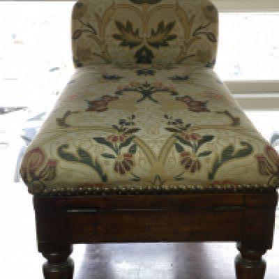 A Victorian Gout Stool, 50cm long.