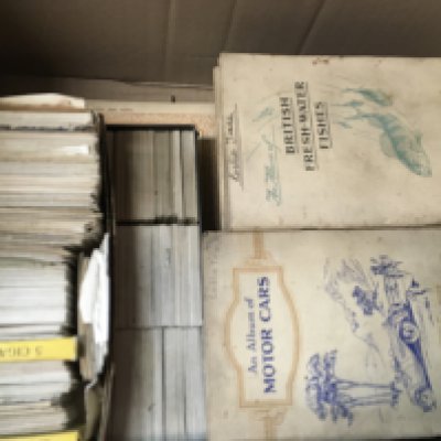 A large collection of cigarette card albums, booklets and loose cards including Players, Wills, Godfrey Phillips etc. Postage category C
