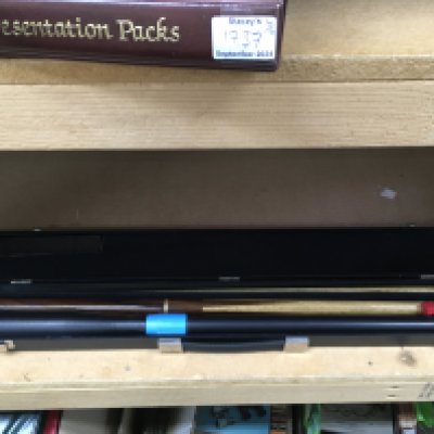 A cased Master Billiard snooker cue. This lot cannot be posted